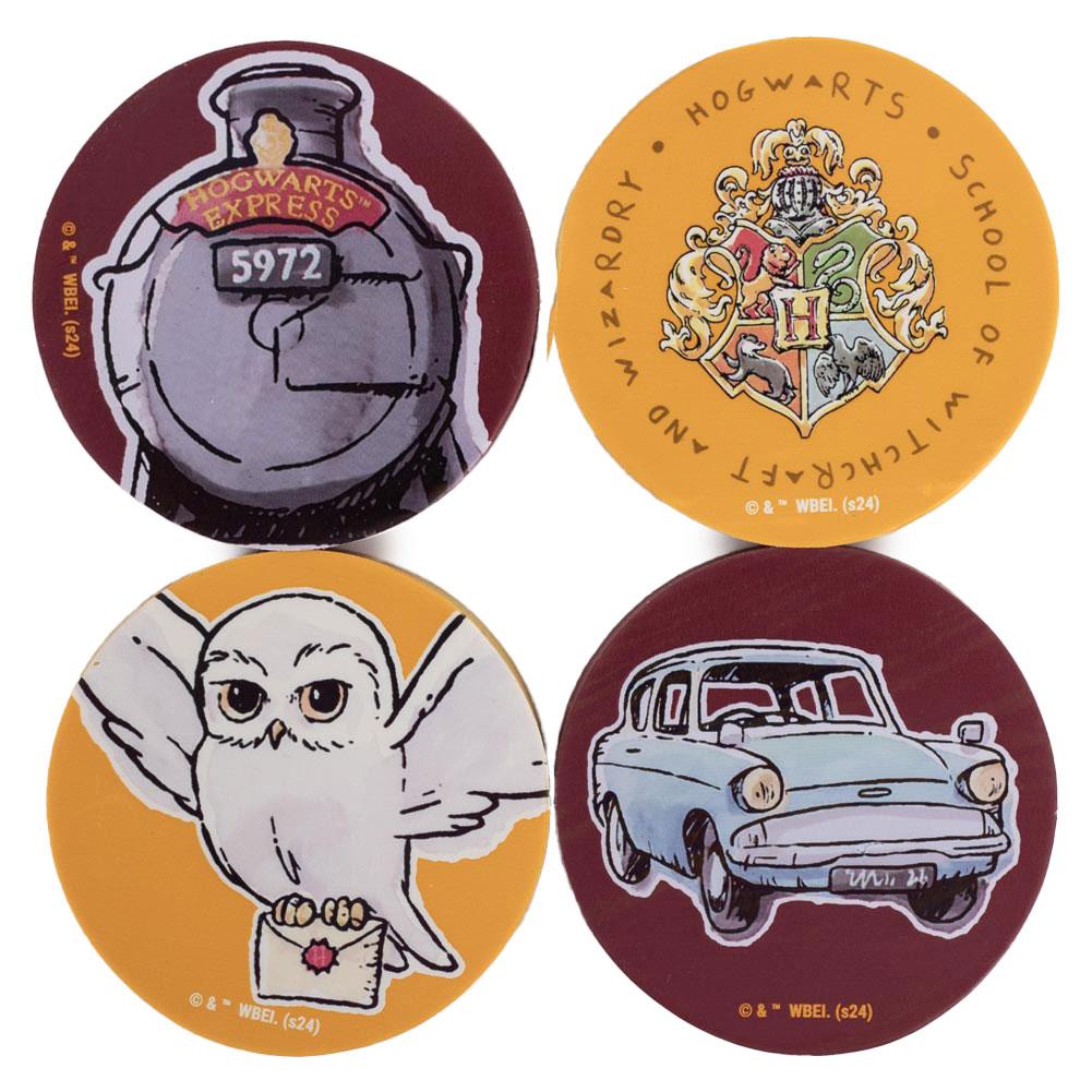 HARRY POTTER Erasers (Pack of 4)
