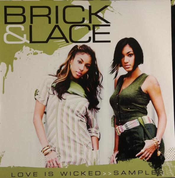 

12-дюймовая пластинка BRICK LACE Love Is Wicked BLWICKEDADV1PRO Geffen Records 2007 Канада Рэп Хип-Хоп RB Б/у