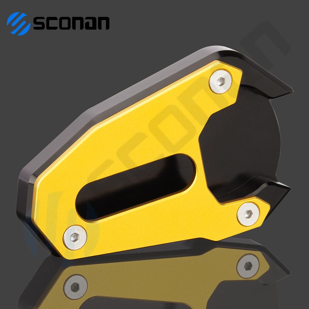 Motorcycle Side Stand Pad Plate Kickstand Enlarger Support Extension Pad For SUZUKI Gladius SFV 650 SFV650 2009 - 2016 2017