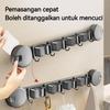 Aluminum Material Suction Cup Mop Rack Fixed Hook Broom Storage Hanger  Home Organization