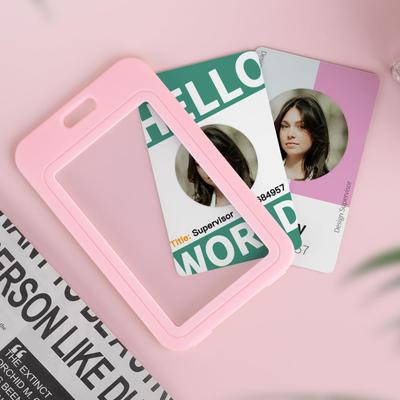 Transparent Card Holder Pass Work Permit Sleeve Case for Staff Nurse Workers ID Badge Holder Cards Protector