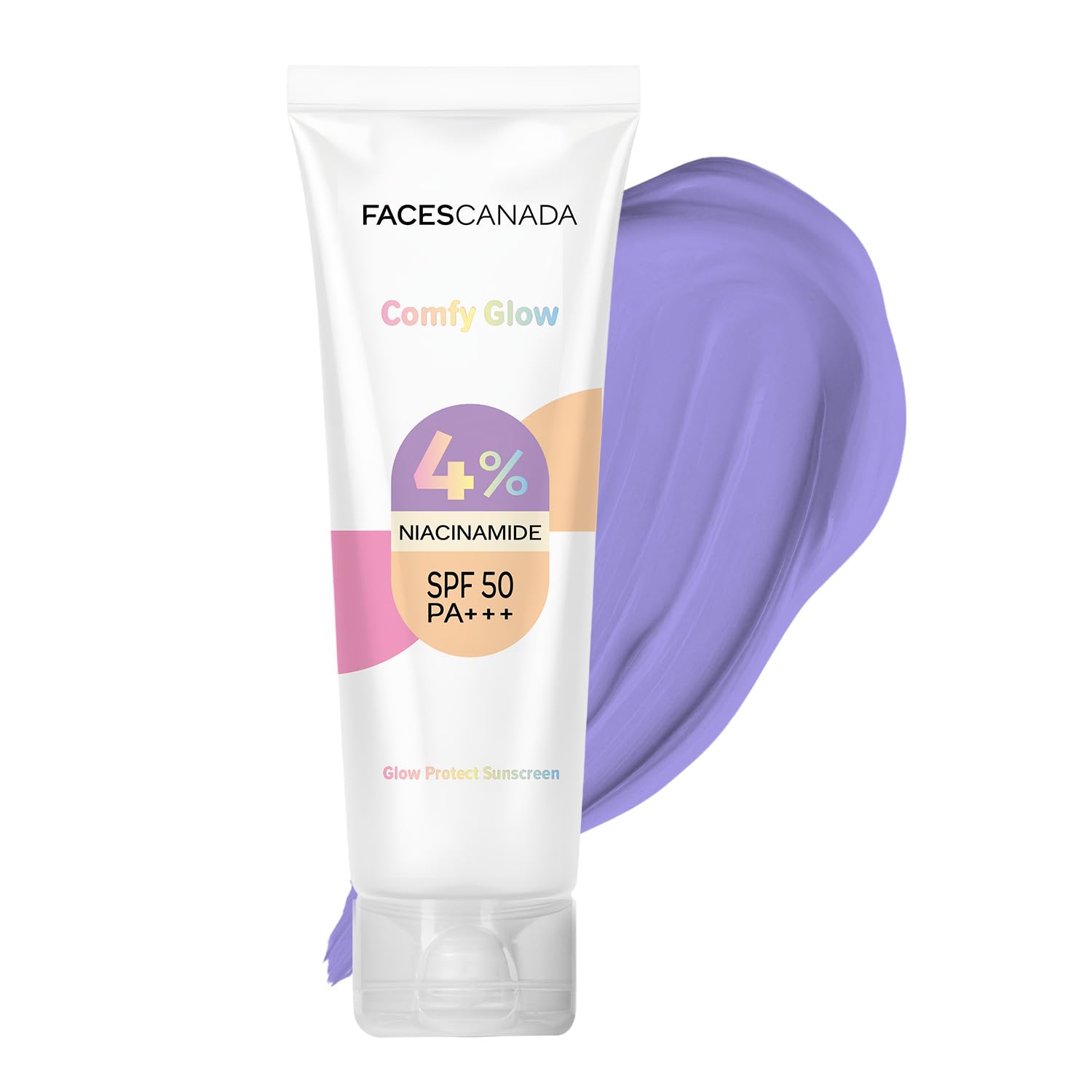

FACES CANADA Comfy Glow Sunscreen with 10% Niacinamide - 30ml | SPF50 PA+++ | UVA & UVB Protection | Feather Light Texture | Lightweight & Non Gr
