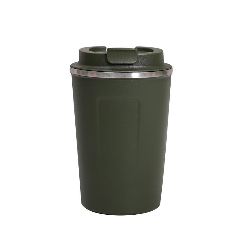 New Simple and Creative Stainless Steel Thermal Insulation Coffee Cup Fashionable Solid Color Mug Student Portable Water Cup