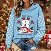 Women's Christmas Print Long Sleeve Top Casual Comfortable Winter Blouse for Holiday Wear
