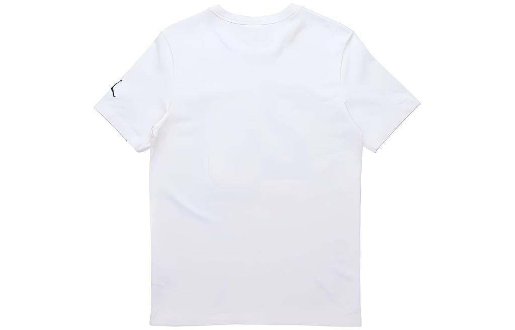 Jordan T Shirts Men's White Crew Neck Moderate Straight Fit CZ2349-100
