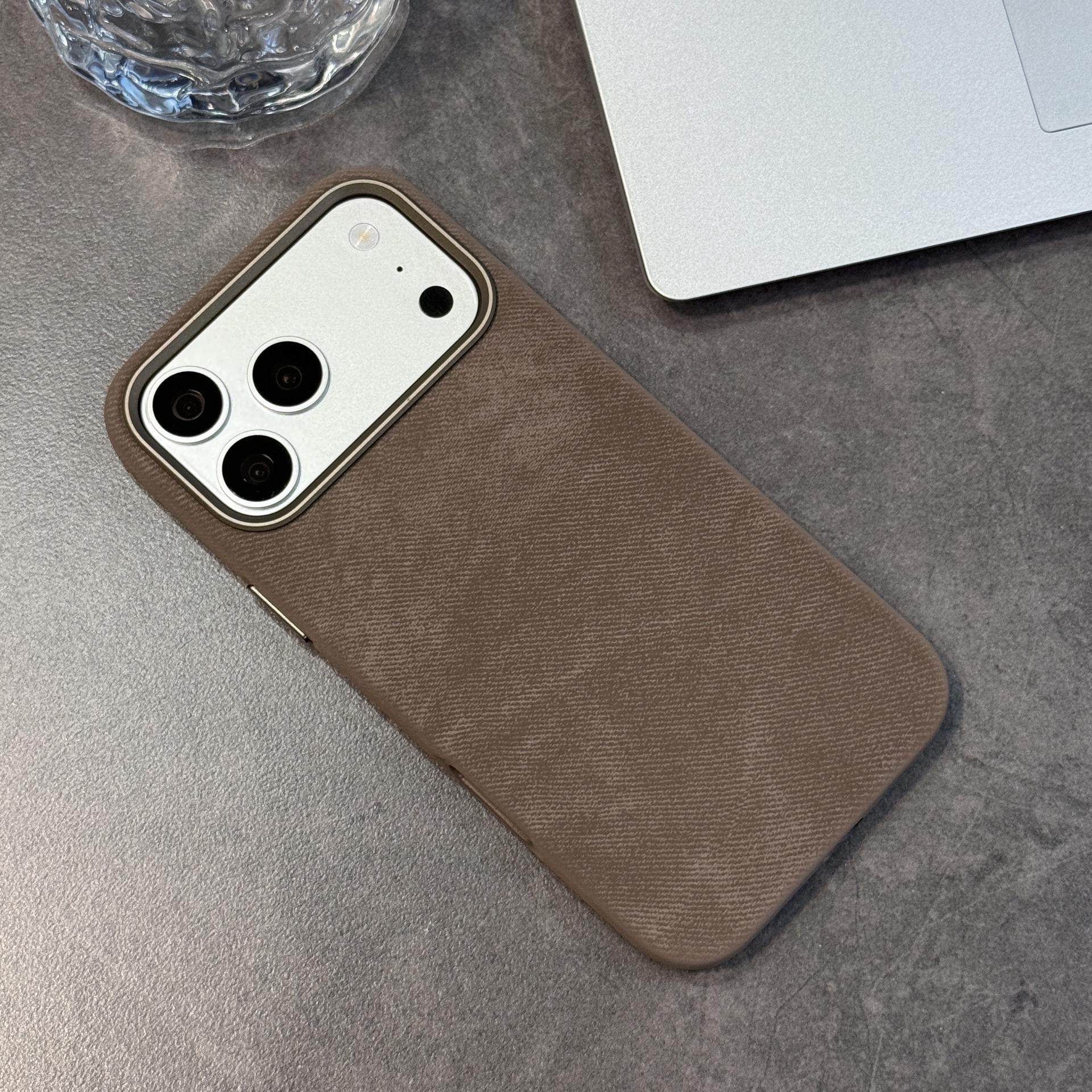 Soft Flannel Full Coverage Magnetic Case for iPhone 17Pro & 16 iPhone 12/12 Pro