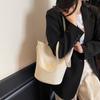 Trend Niche Design Child And Mother Bucket Bag Women'S Large-Capacity Solid Color Simple Casual Shoulder Bag