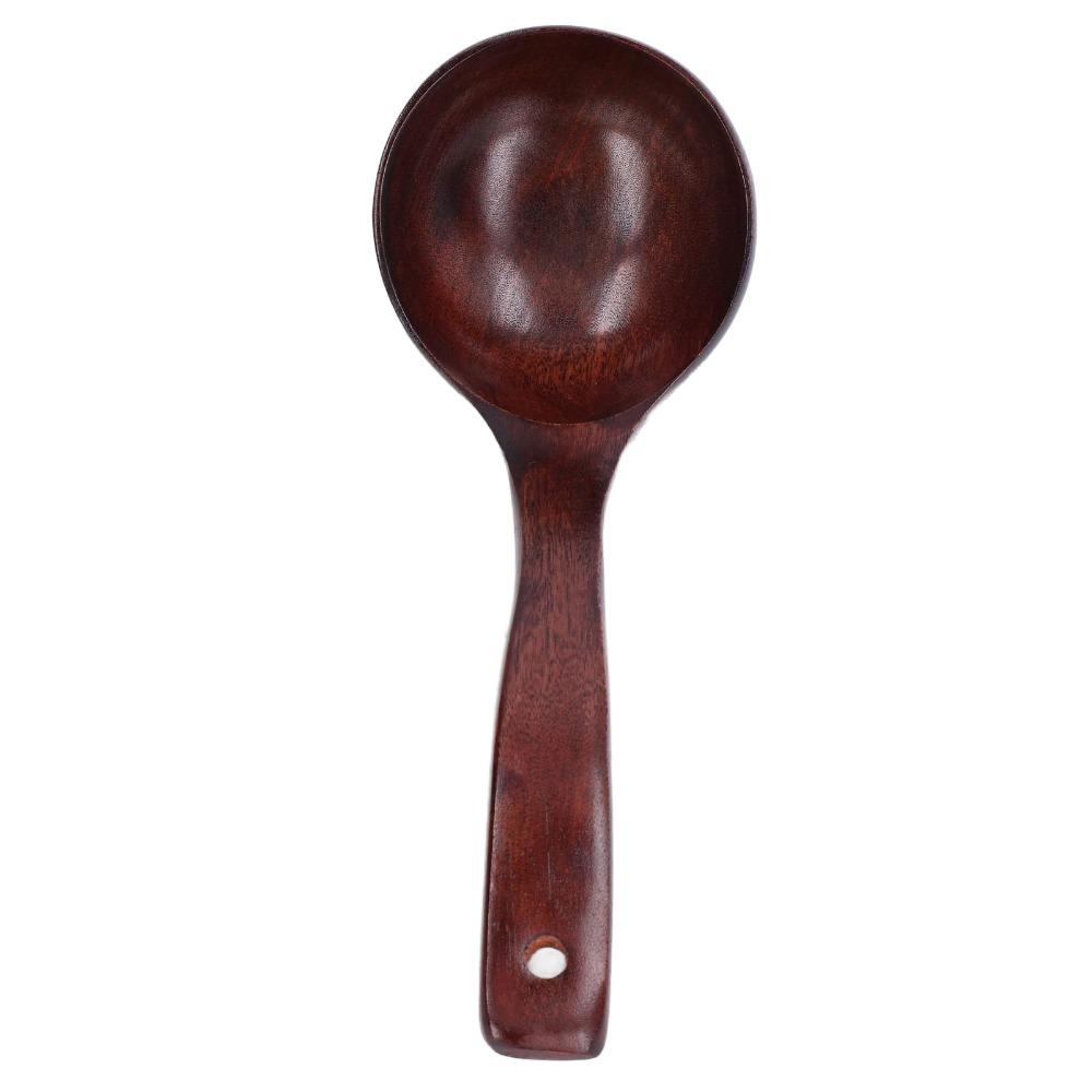 2Pcs Wood Soup Spoon Long Handle Cooking Spoon Long Wood Ladle  Serving Soup