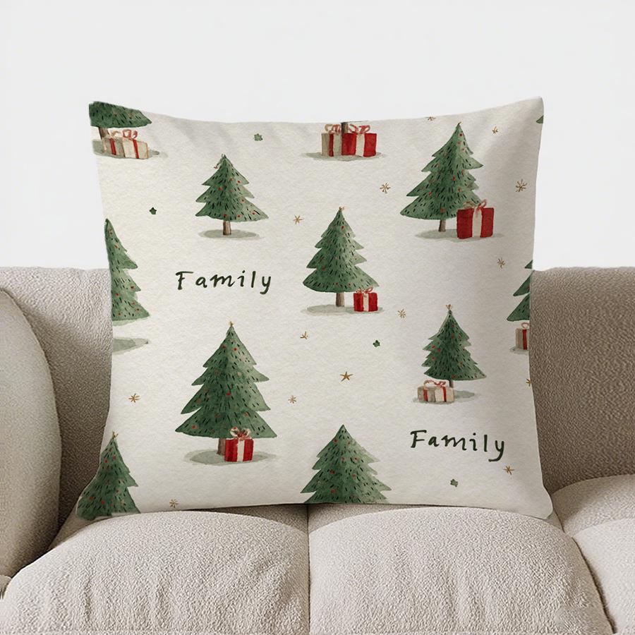 

Home Decor Christmas Geometric Pattern Throw Pillow Cover Pattern Cushion Cover Suitable For Sofa Bedroom Car Pillow Cover 16x16Inch