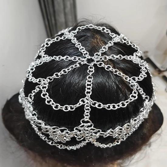 Copricapo in Cotta di Maglia di Alluminio: Gioielli per capelli Festival Medievale Rinascimentale Regalo di compleanno