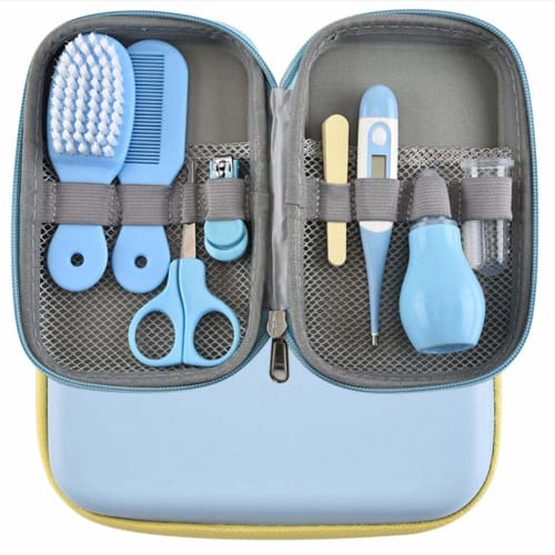 Baby Grooming Kit with Nail Clippers and Nail File for Newborns, Nose Care, and Nail File for Health and Cleanliness, Portable Case Included, Perfect