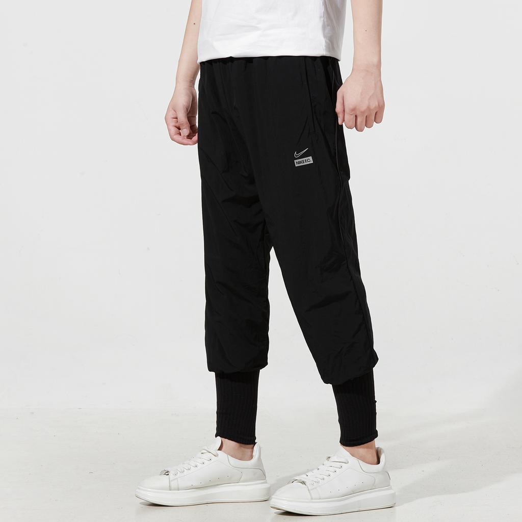 Nike Knitted Sweatpants Men's Black Moderate Cuffed Pants DJ0997-010