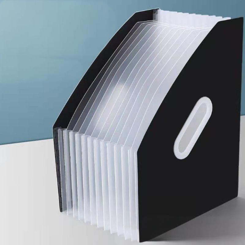 1Pc Vertical Portable Folder, Expandable Organ Bag, Multi-Layer Student Specific Paper Organizer, Office Files Available