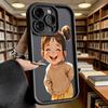 Girl In Beige Sweater Shockproof Soft Phone Case For Xiaomi Redmi Note 15 14 13 12 11 10 9 8 Pro Anti-Slip Anti-Fall Cover