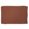 Tapis de bain - EDEN - Arielle - Chenille relief - 50 x 80 cm - Terracotta