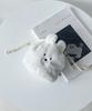 AS KNOW AS plus ASKNOWASPLUS Soufflé Animal Drawstring Pouch, Off-White, Fluffy, Cute, Animal Design