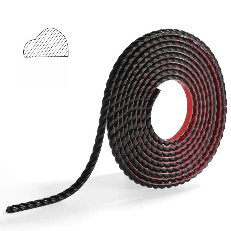 1PC 5m/196.85in Wall Molding Soft Line Self-Adhesive Trim Frame Skirting Border Strip Background Decorative Line Sticker