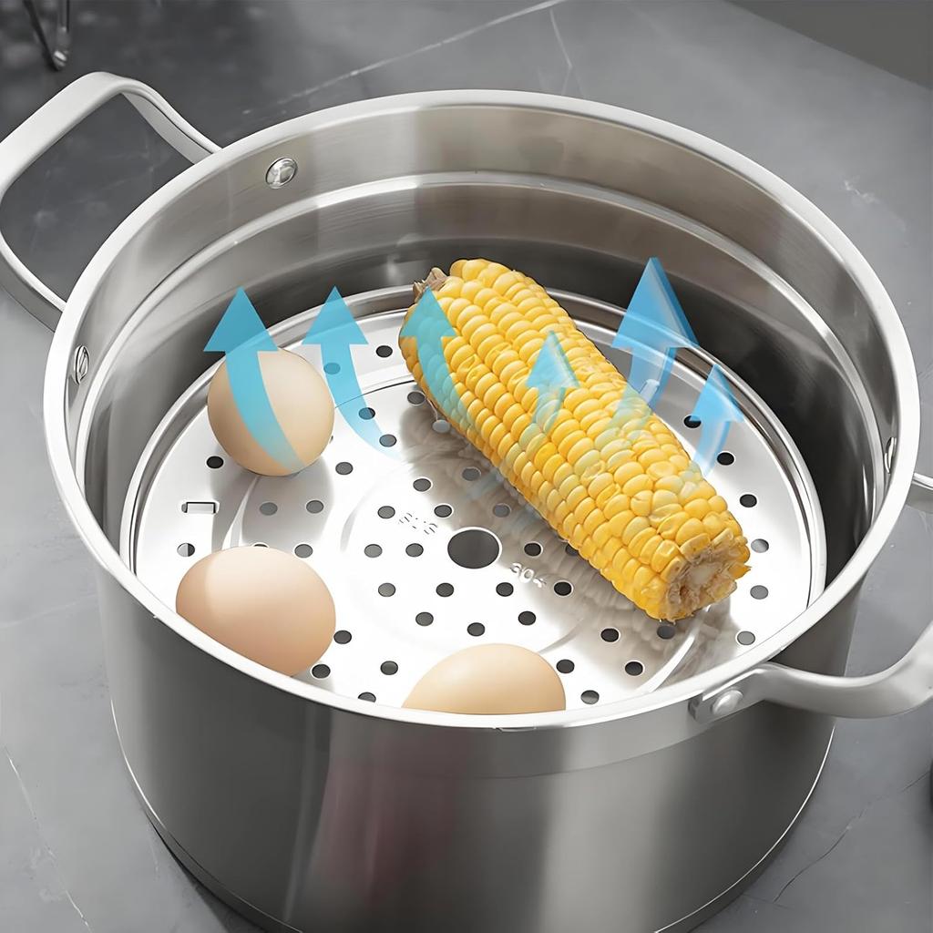 Steamer Rack, 6.89 Inch/17.5cm Detachable Legs 304 Stainless Steel Steaming and Cooling Rack Basket Holder for Pressure Cooker Pot and Pan
