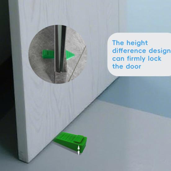 1/2/3Pcs Stackable Arrow Door Stopper Wedge No Drilling Anti-collision Carpet Protector Anti-slip Windproof Tile Concrete