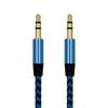 Braided Wire Male to Male 3.5mm Audio Cable AUX Line for Car Speaker Cell Phone