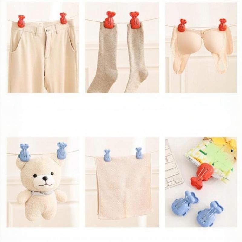 Cartoon Whale Seamless Laundry Clothespins Clothes Pegs Quilt Socks Underwear Towels & More Hangers Fixed Large Windproof Clip