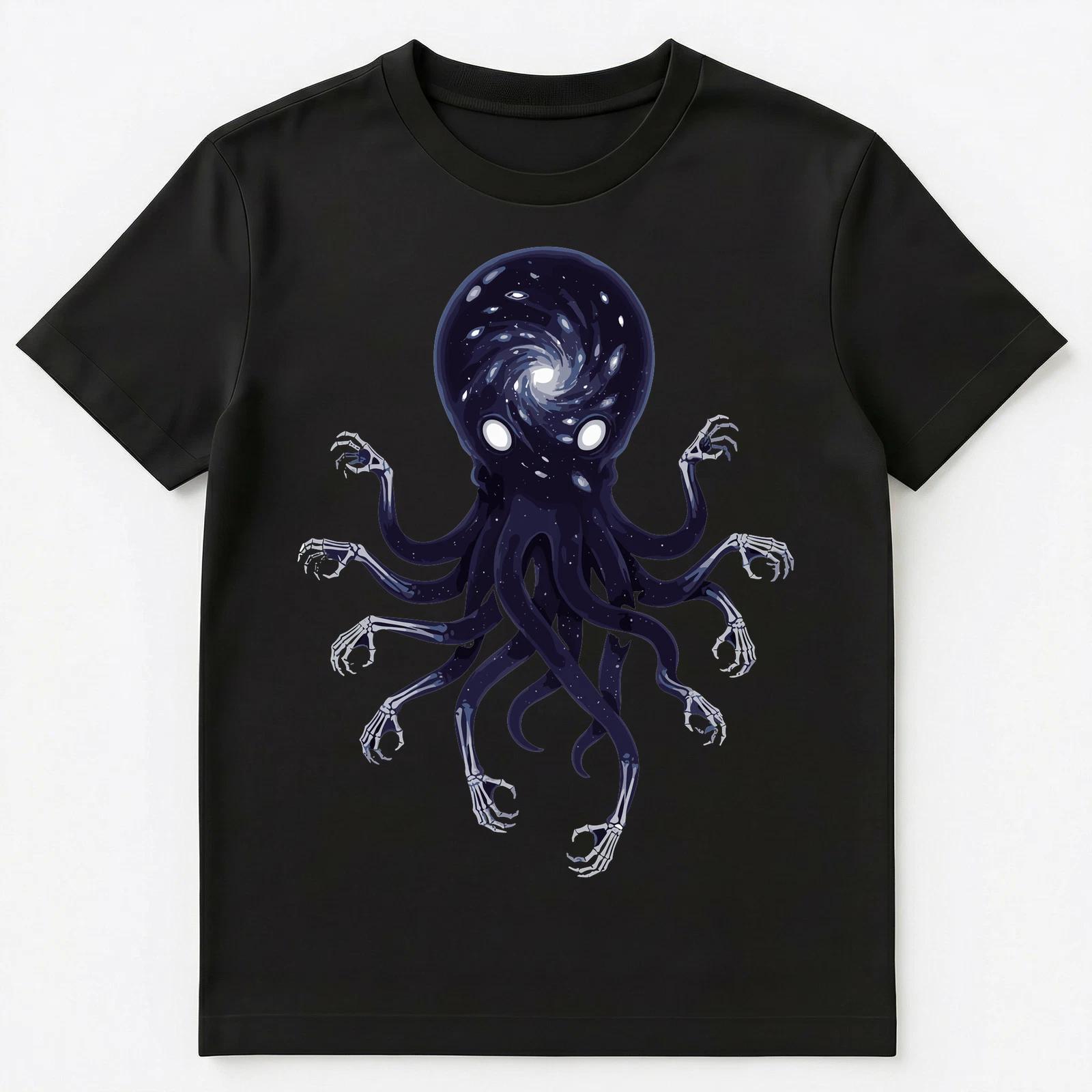 

Cosmic Horror Fan Galactic Octopus Skeleton Being Fantasy Unisex T-Shirt S