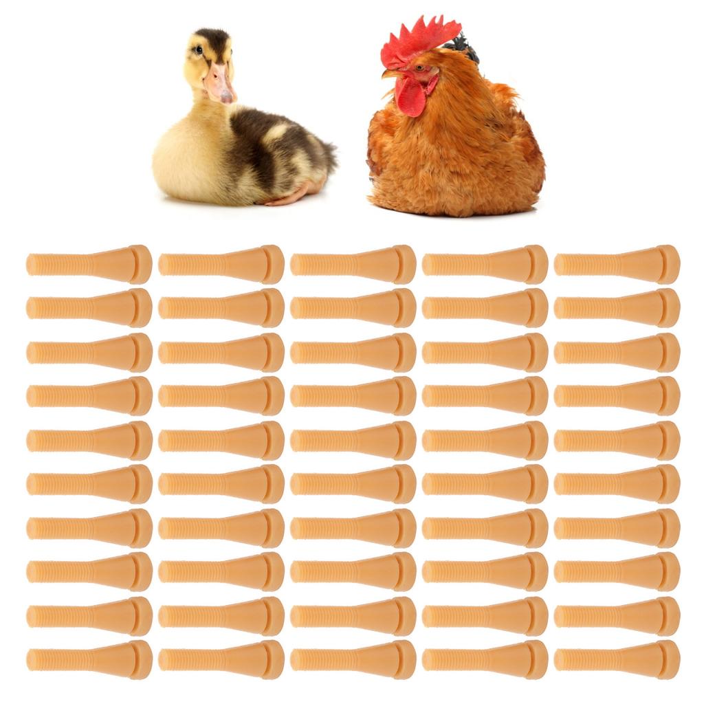 50 Pcs Poultry Plucking Fingers Rubber Hair Removal Stick Plucker for Chicken  