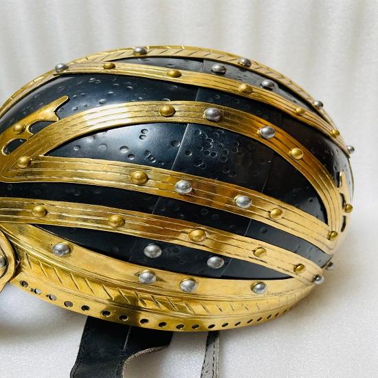 Mittelalterlicher Wikingerhelm Kampfkrieger Stahlrüstung, Helm Sca Larp Vendel Helm