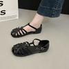 Flat-soled Sandals Women's Summer New Hollowed-out Bag Head Sandals Woven Retro Soft-soled Niche Sandals Women