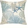 Ocean Theme Home Decoration Pillowcase Coral Starfish Pattern Printing Living Room Sofa Cushion Cover Bedroom Room Decoration