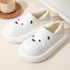Bear Waterproof Cotton Slippers Women's Winter Bag and Bag Head Indoor Home Non-slip and Warm Cotton Mop Men's Winter