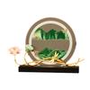 Quicksand Decor Creative Sandscape Round Versatile Ornament Flowing Sand Painting for Desk Bookshelves Home Living Room Wedding