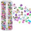 Nail Sequins: Irregular Colored Soft Diamond Bows & Half-Sugar Bow Stickers