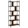 VidaXL 6-Tier Bookcase Smoked Oak 76x32x192cm Engineered Wood 833947