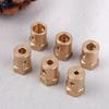 1Pcs 3/4/5/6/7/8MM Wheel Hex Coupling Coupler With Screws Brass Sleeve Adapter Tire Connector For RC Boat Car Spare Parts