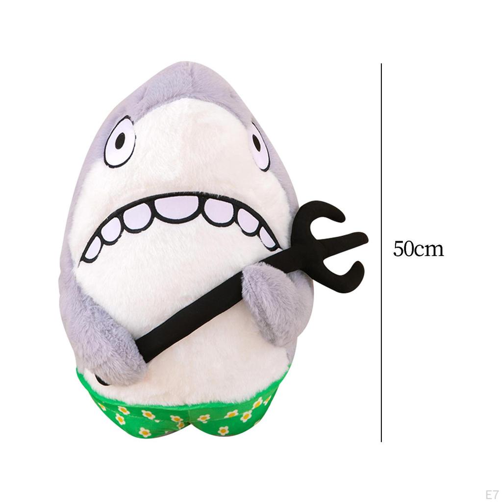 Adorable Shark Plush Pillow - Soft and Cuddly Toy for Bed or Car Decor