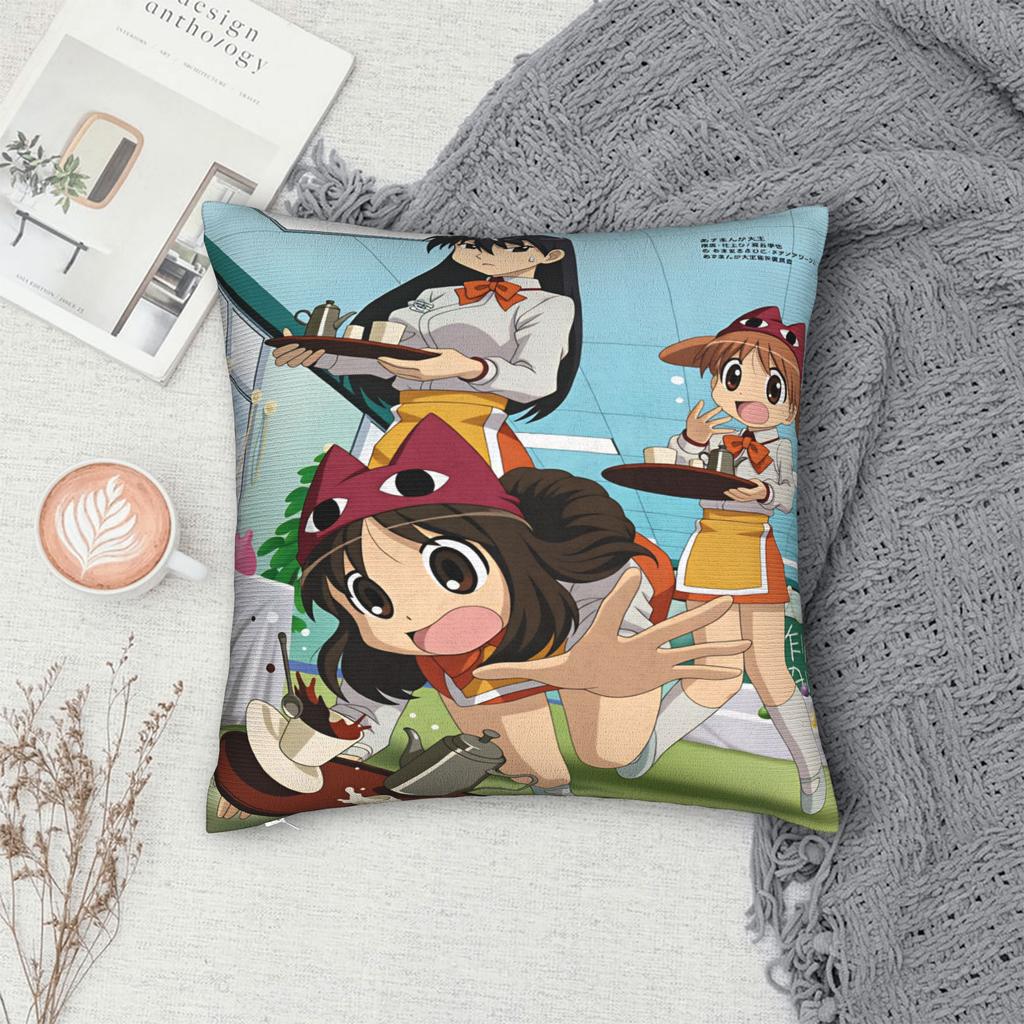 Azumanga Daioh Anime Pillow Case Print Pillow Cover For Office Car Home Decor Fashion Pillowcases