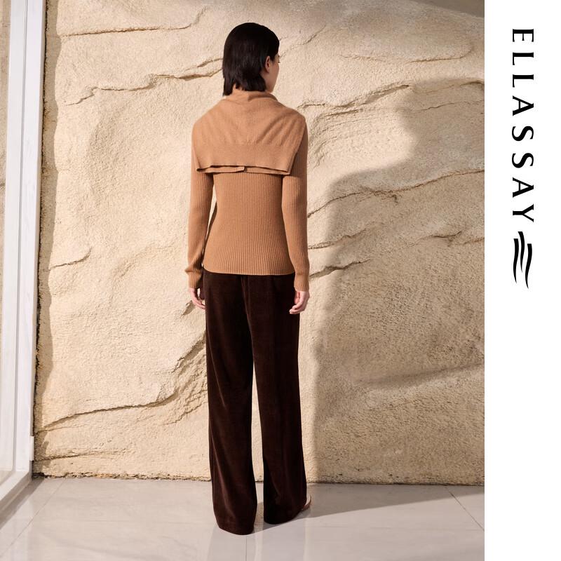 ELLASSAY Women's Chenille Ribbed Velvet Casual Pants