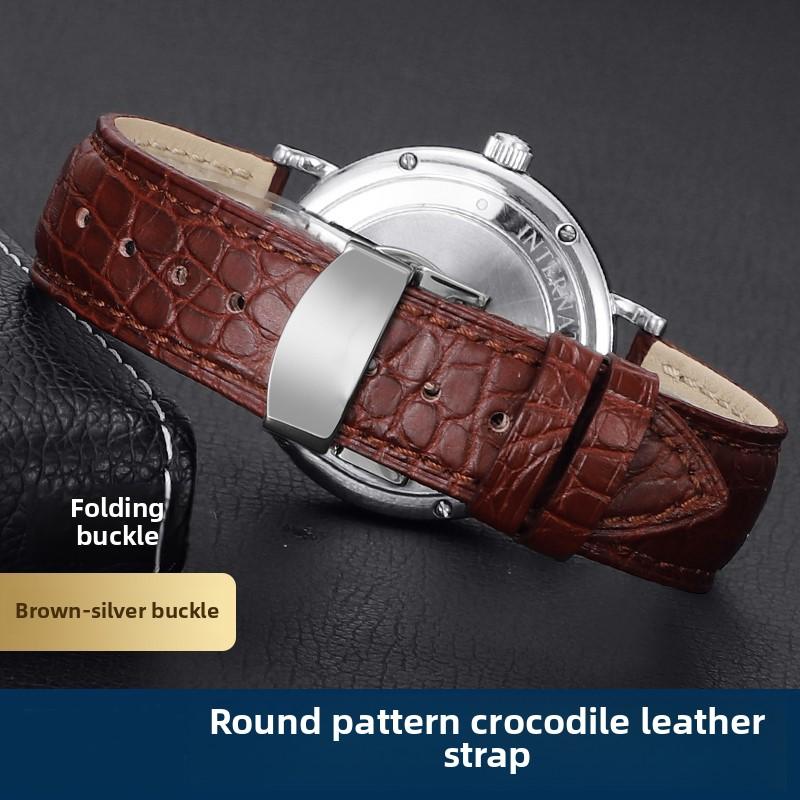 Crocodile Skin Watch Band 16mm 18mm 20mm 22mm 23mm 24mm Men Women Black Brown Genuine Leather Strap Bracelet for Any Watch Brand