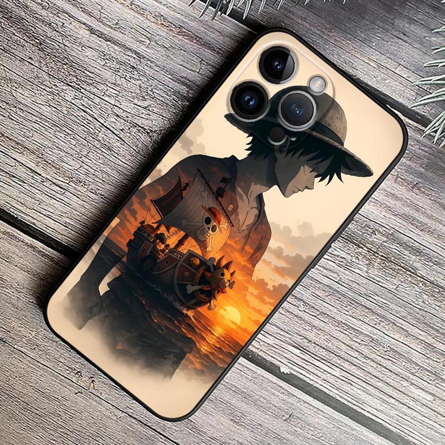 Anime One Piece Luffy Case for Apple iPhone 11 13 Pro SE 15 14 XR 16e 8 Plus XS X 16Pro Max 12 Mini 7 6s Soft Cover