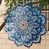 1pc Creative Rotating Mandala Wind Chime - Colorful Metal Craft for Courtyard, Garden, Patio & Lawn