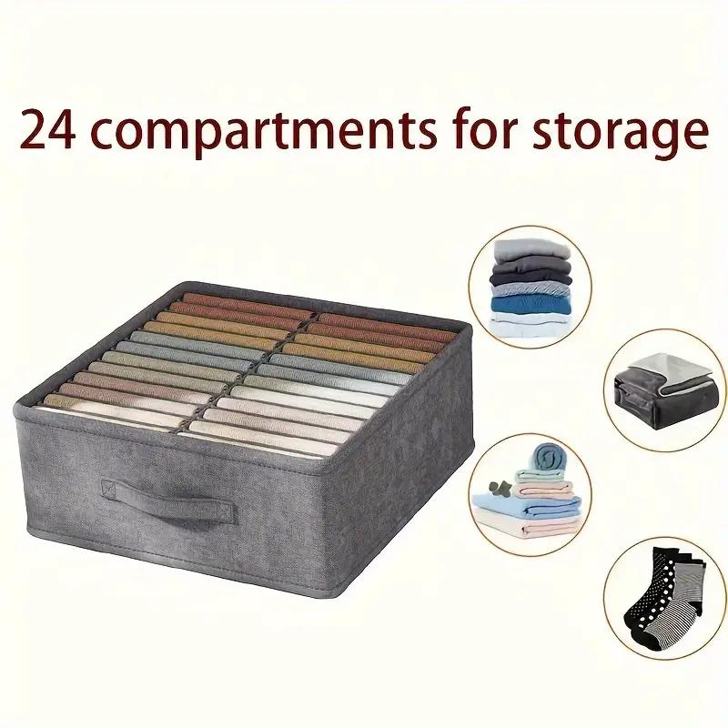 1PC Wardrobe Clothes Storage Organizer Pants Sweater T-Shirt Storage Box Cabinet Drawer Organizer Jeans Storage Box