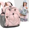 Color Block Outdoor Backpack for Women, Breathable Design Multiple Pockets, Ideal for Hiking and Travel