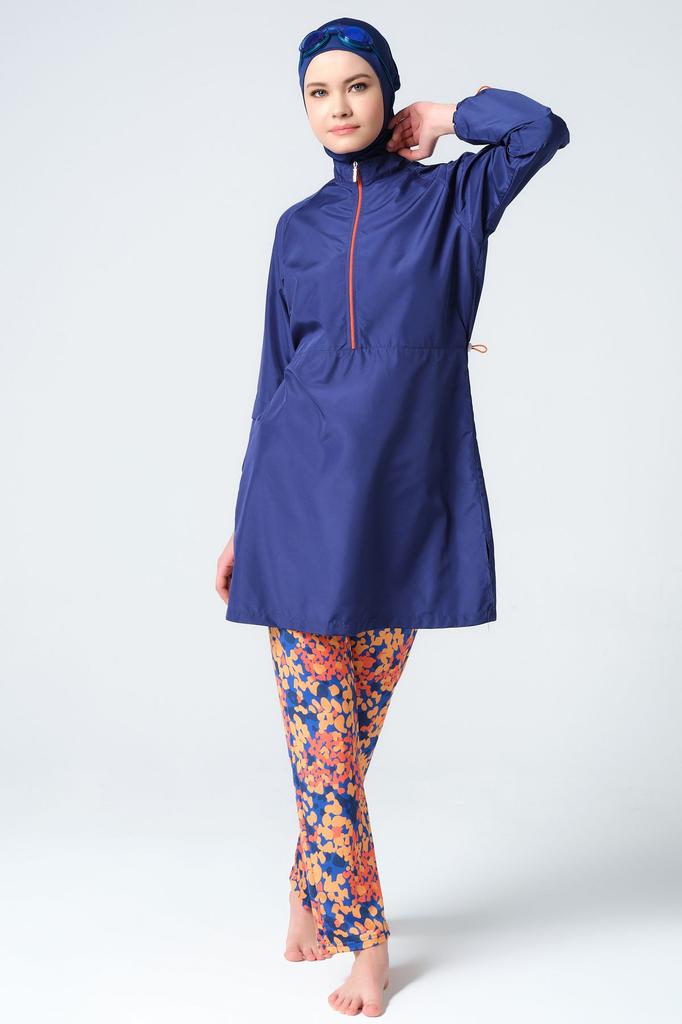 Muslimischer bescheidener islamischer Burkini-Strand-Schwimmanzug für Damen, Bademode, Hijab, Strandmode, Badeanzug 