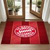 Bayern Munich Design Crystal Velvet Rug Soft Decorative Mat for Bedroom Entrance