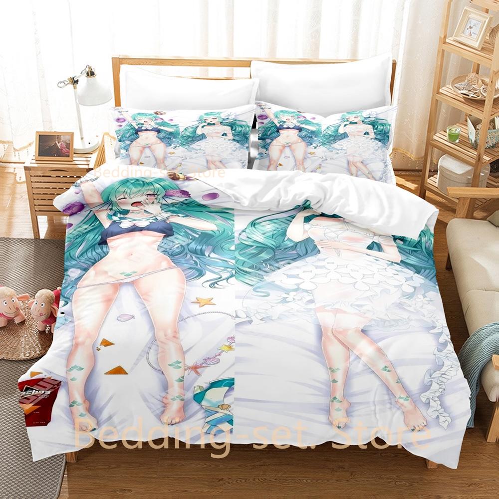2024 Finana Ryugu Bedding Set Single Twin Full Queen King Size Bed Set Adult Kid Bedroom Duvetcover Sets 3D Anime Bed Sheet Set