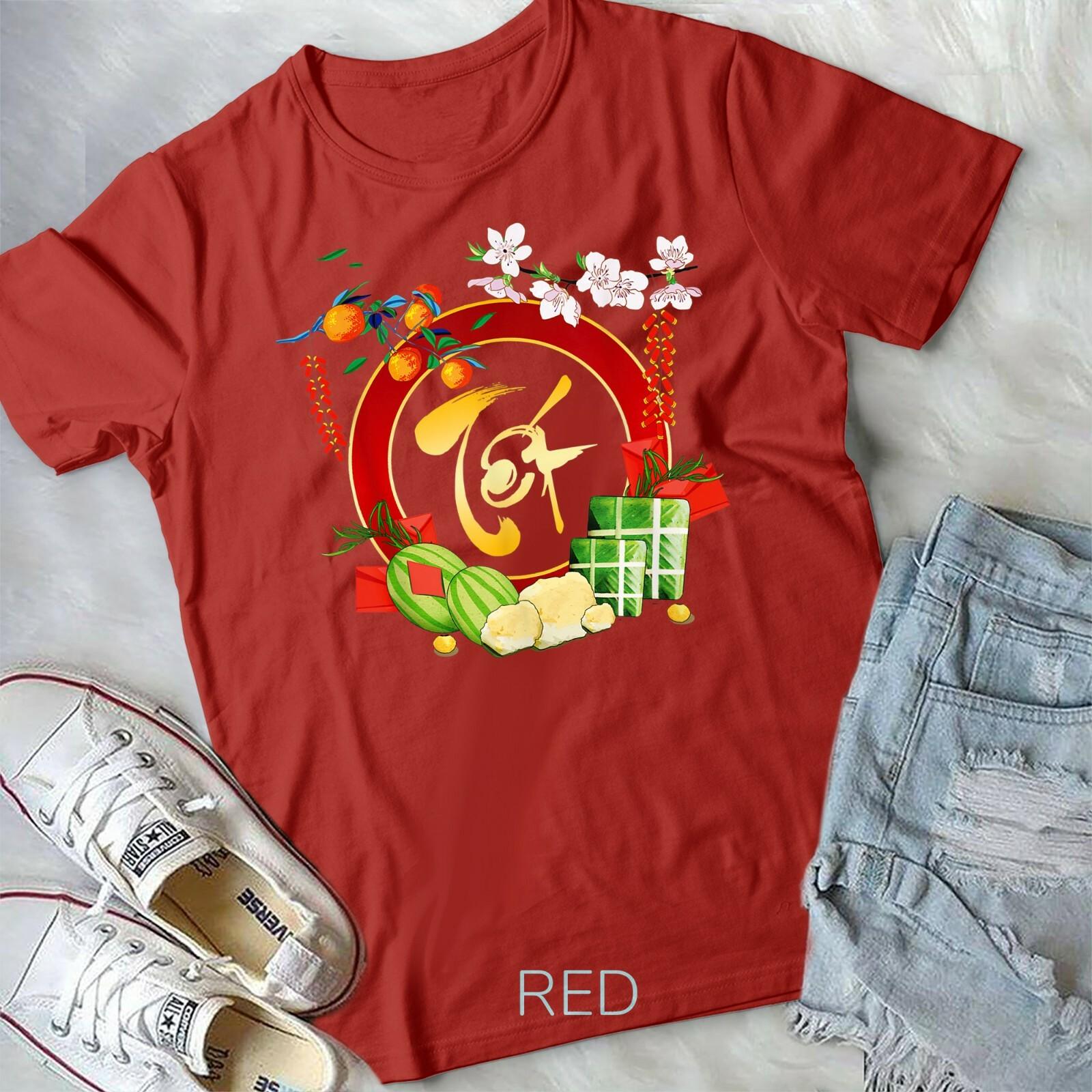 Vietnamese Lunar New Year Tet 2022 Decoration T-shirt Unisex Youth T-shirt S