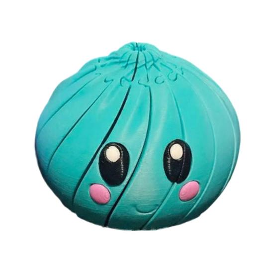 Yousheng 3D Printed Spiral Dumpling Toy, Articulated Slippery Steamed Bun Toy for Stress Relief, Rotating Twisting Fidget Toy for Kids Adults