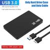2,5-calowa obudowa na dysk twardy USB 3.1/2.0 Type C, obudowa na dysk SSD SATA, obudowa na zewnętrzny dysk twardy SSD lub HDD do notebooka
