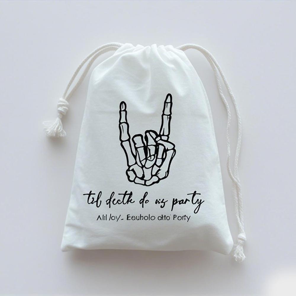 Personalized 5Pcs Til Death Do Us Party-Wedding Skeleton Bag Halloween Bachelorette Party Recovery Kit Bags Hen Party Wedding